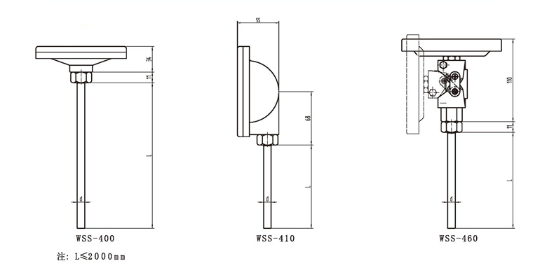 WSS工業雙金屬溫度計(通用型無固定裝置)_雙金屬溫度計_第3張_重慶西珠儀表科技有限公司 WSS工業雙金屬溫度計(通用型無固定裝置)_http://m.raeo.cn_雙金屬溫度計_第3張